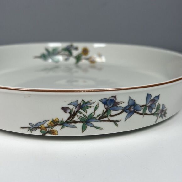 10" Round Pie Quiche Baking Dish Floral Casserole Citation By Woodhill - Picture 9 of 9